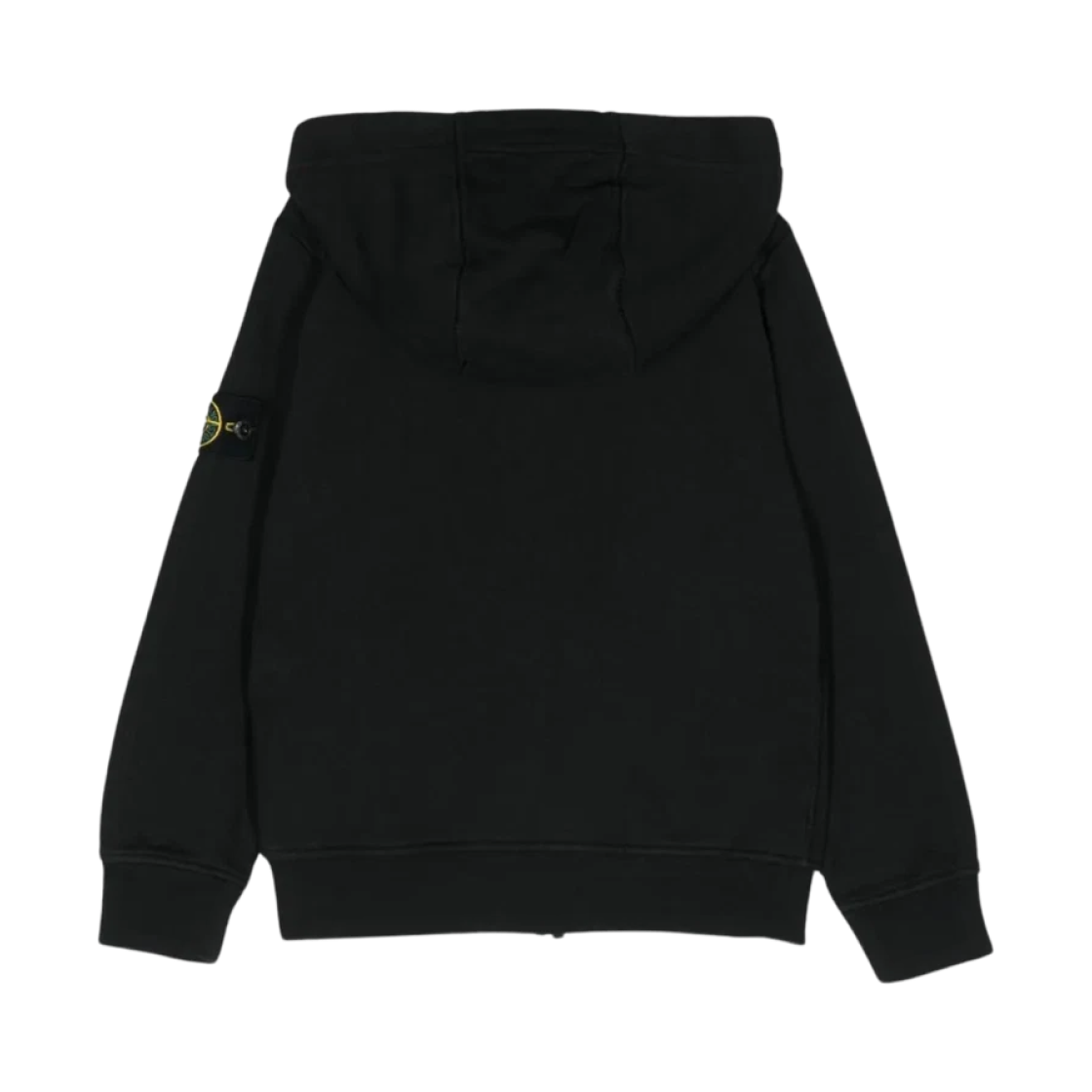 (키즈) 스톤 아일랜드 로고 후드 풀 집업 스웨트셔츠 블랙 - 24SS((Kids) Stone Island Logo Hooded Full Zip Sweatshirt Black - 24SS) - 2