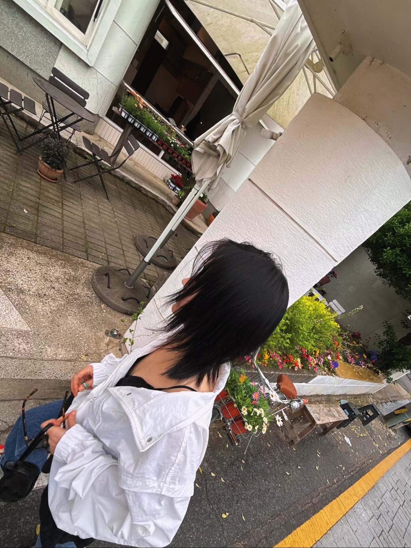 (W) Miu Miu Regard Sunglasses Blue Lenses Honey Tortoiseshell Acetate Standard fit, Oakley Remix Dad Hat Cement 착용 스타일 - 4