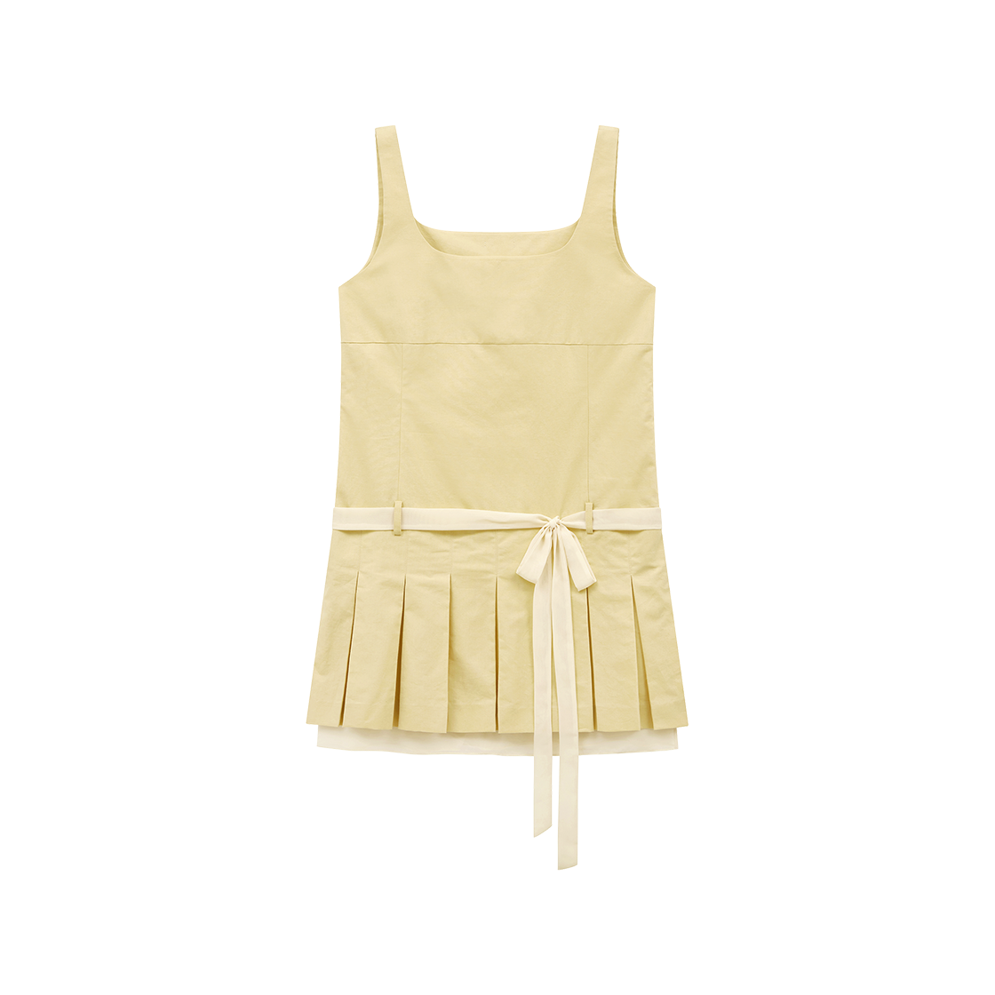 마가린핑거스 벨티드 플리츠 원피스 버터(Margarin Fingers Belted Pleats One Piece Butter)
