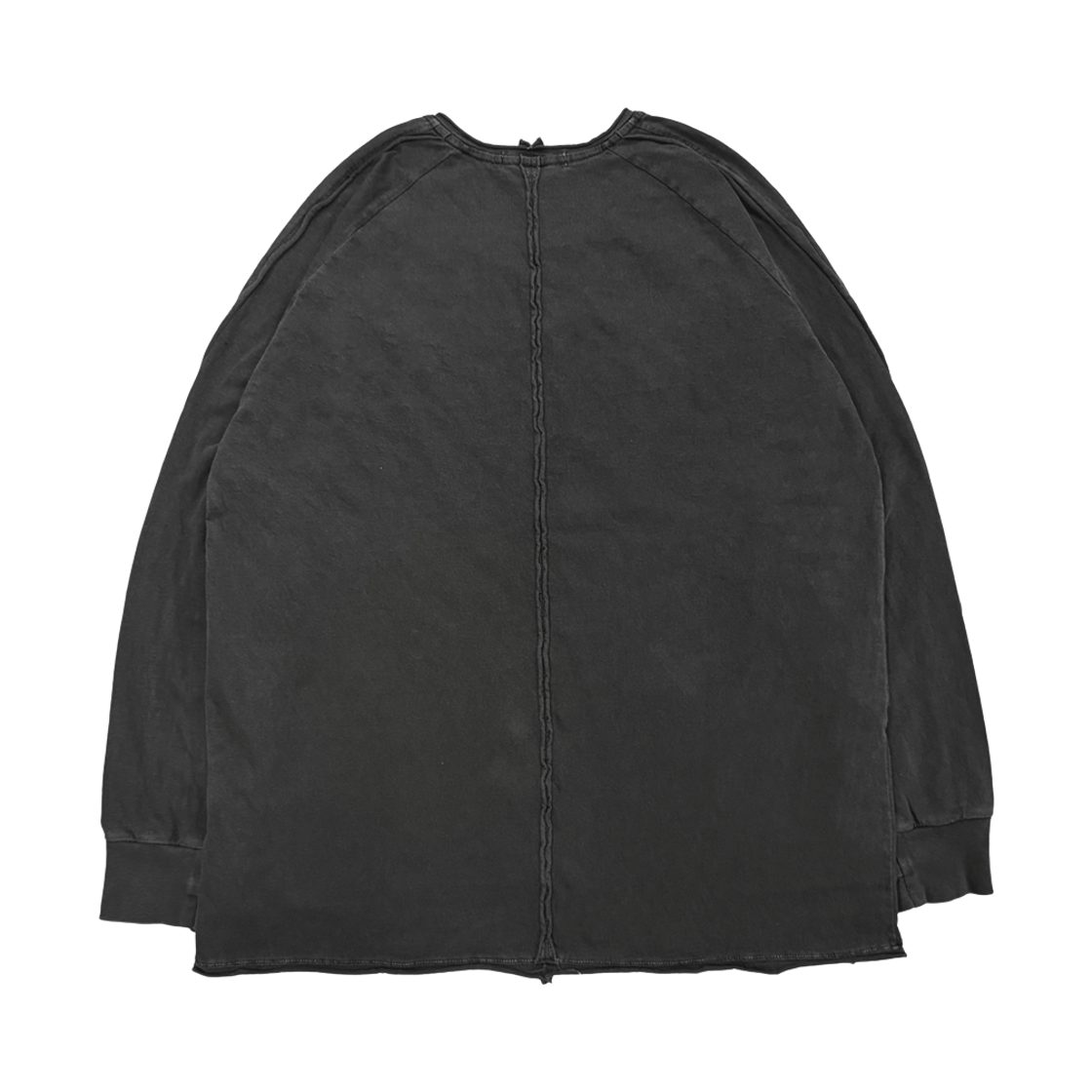 쎄르페 로우 피그먼트 핑거홀 긴팔티 차콜(SSERPE Raw Pigment Finger Hole Long Sleeve T Charcoal) - 2