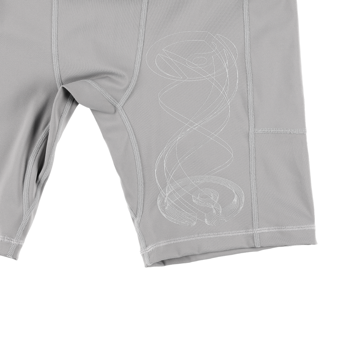 더왈드 서큘러 왈드 로고 하프타이즈 그레이(THE WARLD Circular Warld Logo Half Tights Gray) - 3