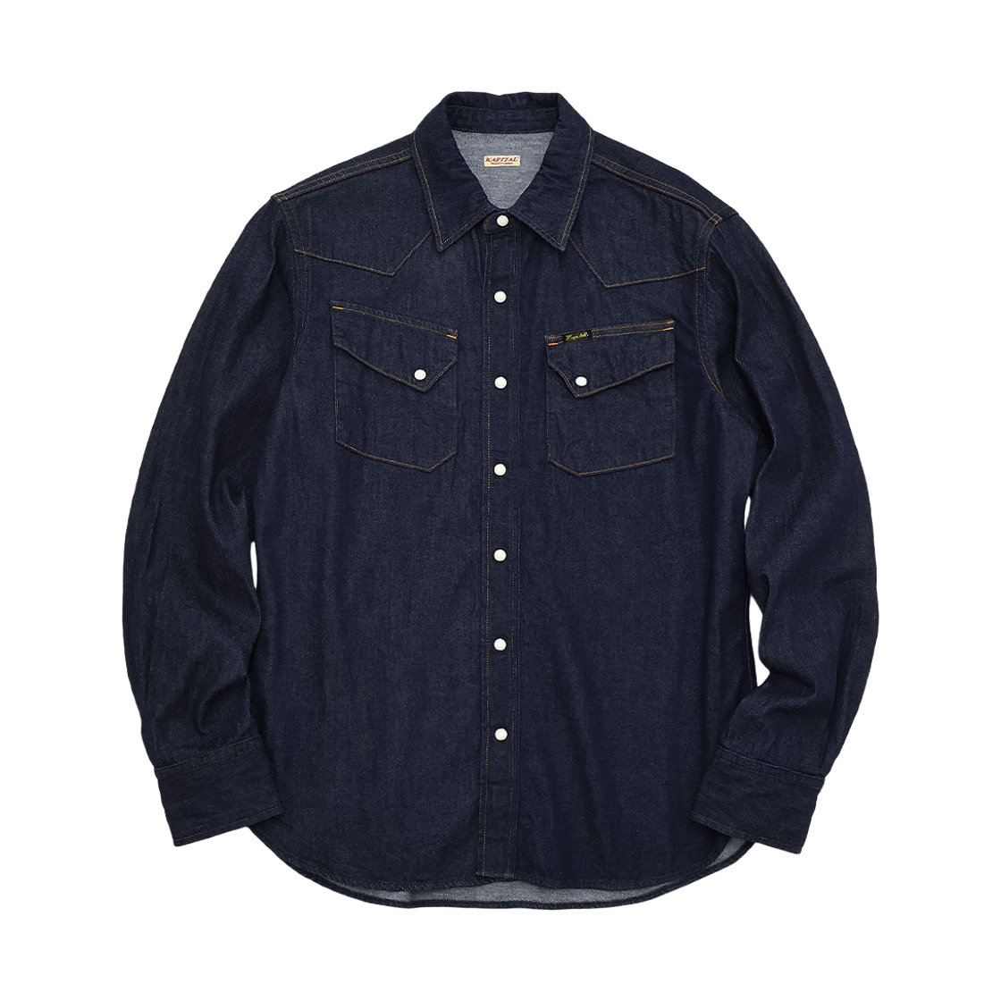 EK-1128/LS Kapital 8 oz. Denim Western Shirt Indigo