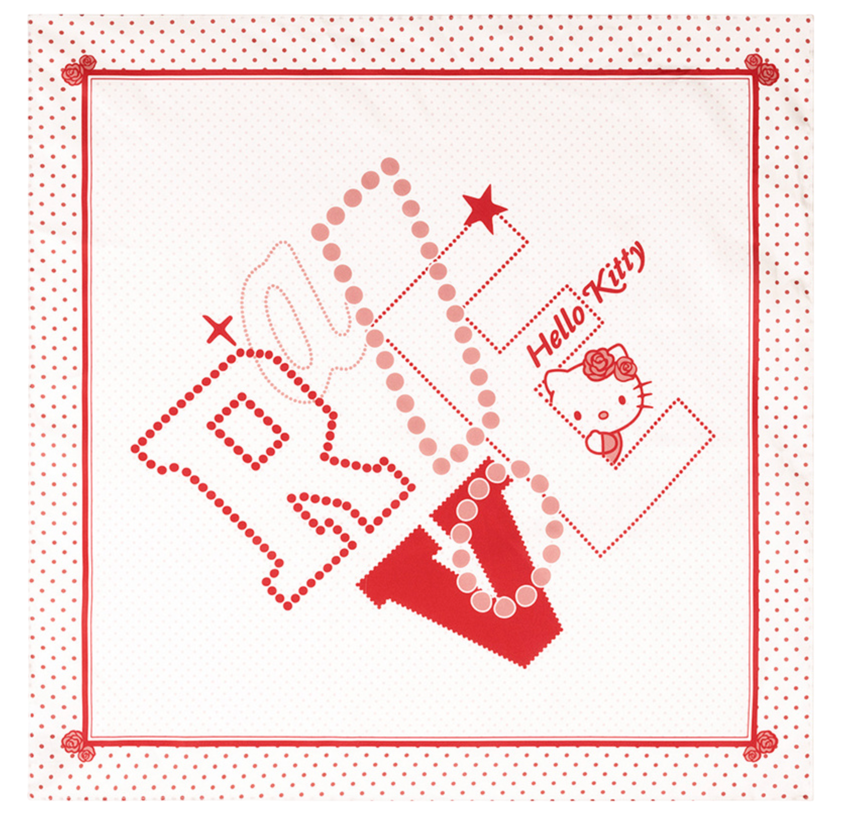 레이브 x 헬로 키티 스카프 레드(Raive x Hello Kitty Scarf in Red)