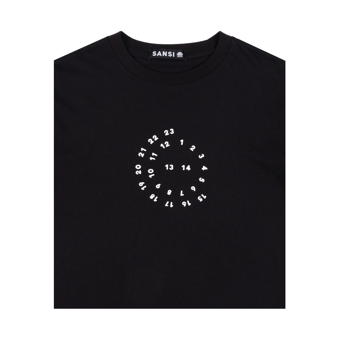 산시 블루밍 서클 티셔츠 블랙(SANSI Blooming Circle T-Shirt Black) - 2