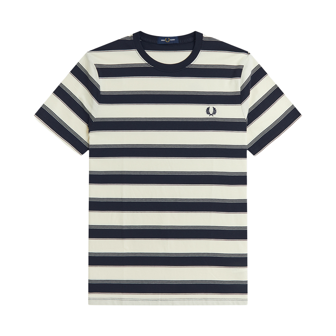 프레드페리 파인 스트라이프 티셔츠 네이비(Fred Perry Fine Stripe T-Shirt Navy)