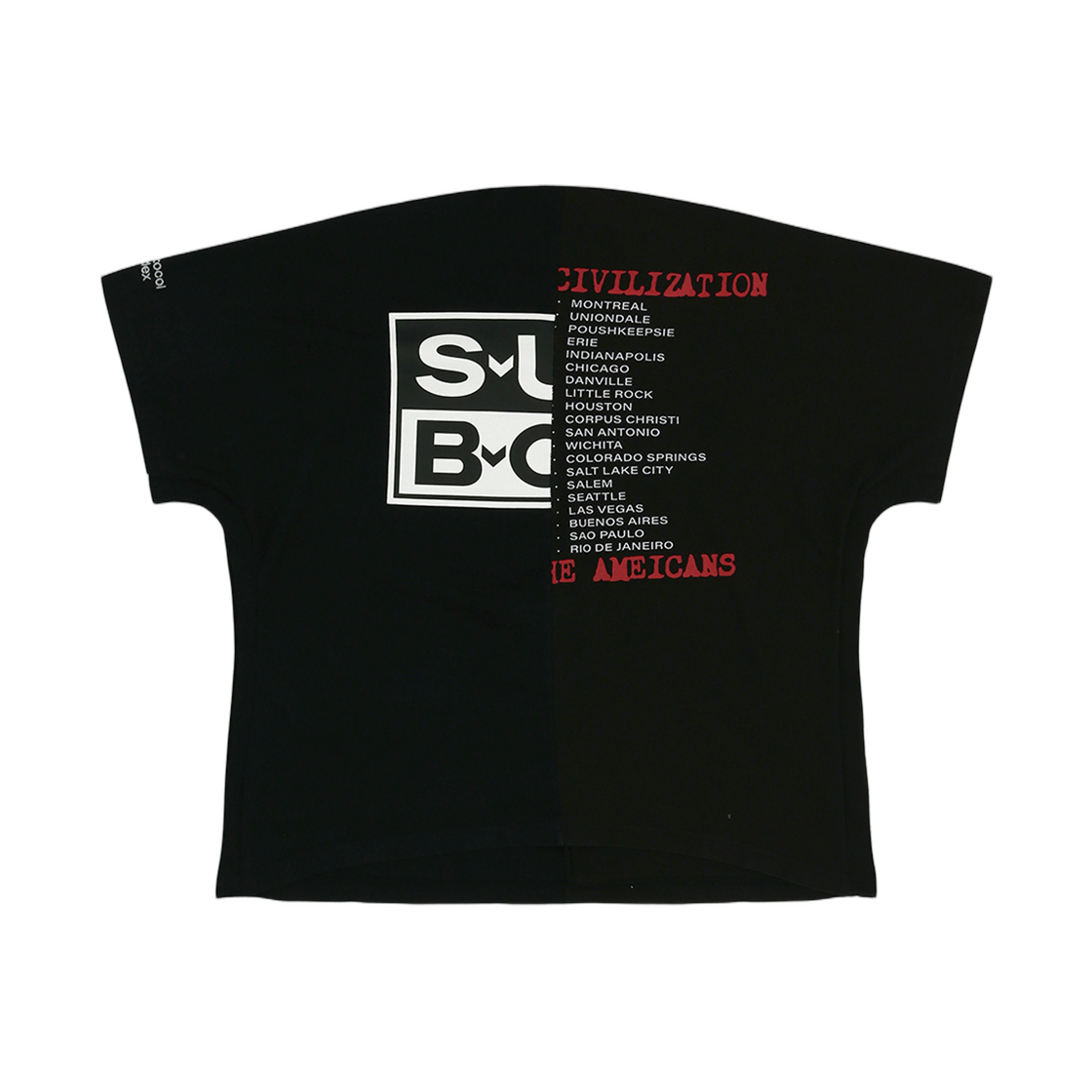 프로토콜 인덱스 페이크 숄더 심 티셔츠 블랙(Protocol Index Fake Shoulder Seam T-Shirt Black) - 2