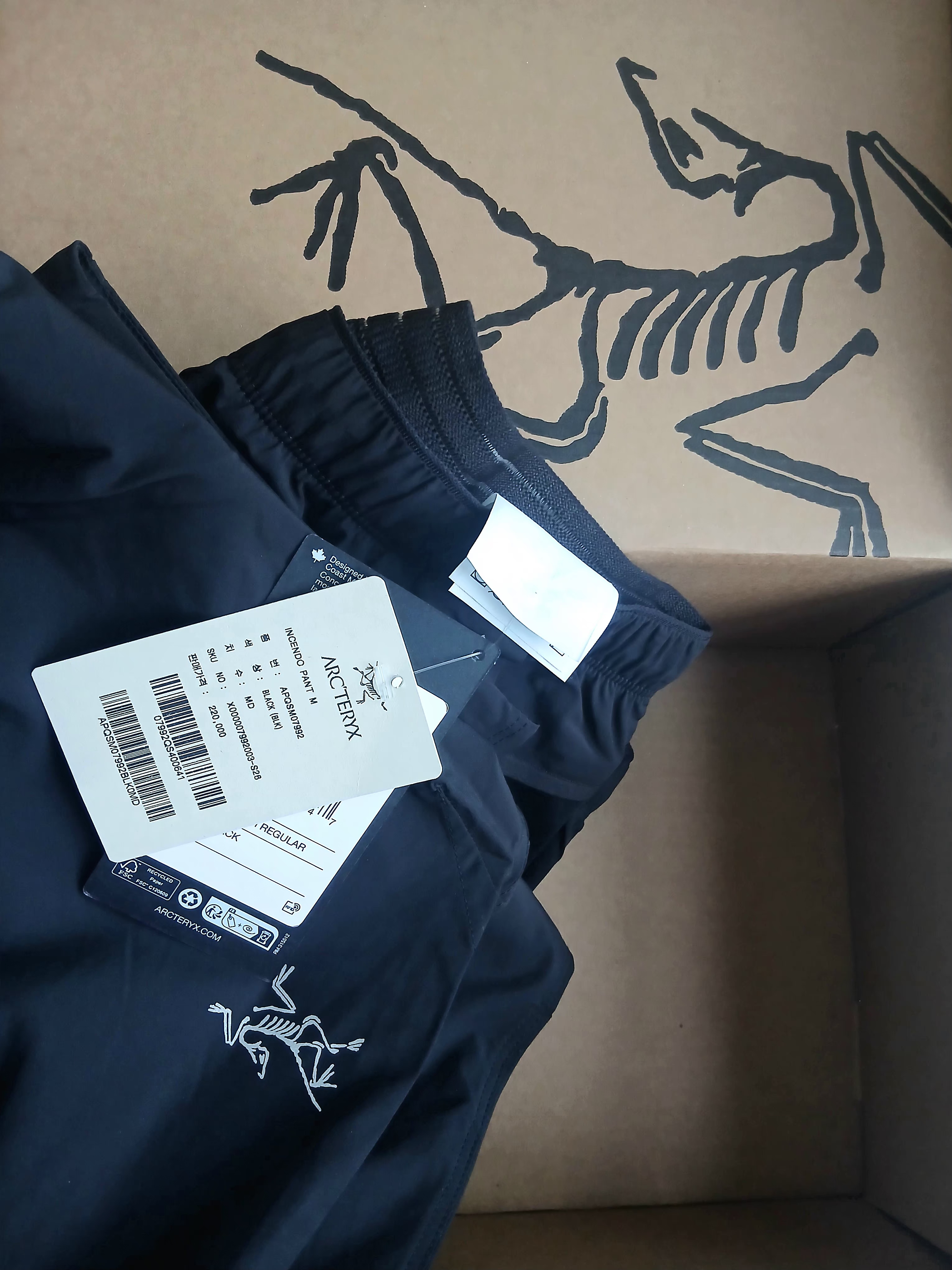 Arc'teryx Incendo Pants Black 착용 스타일 - 1