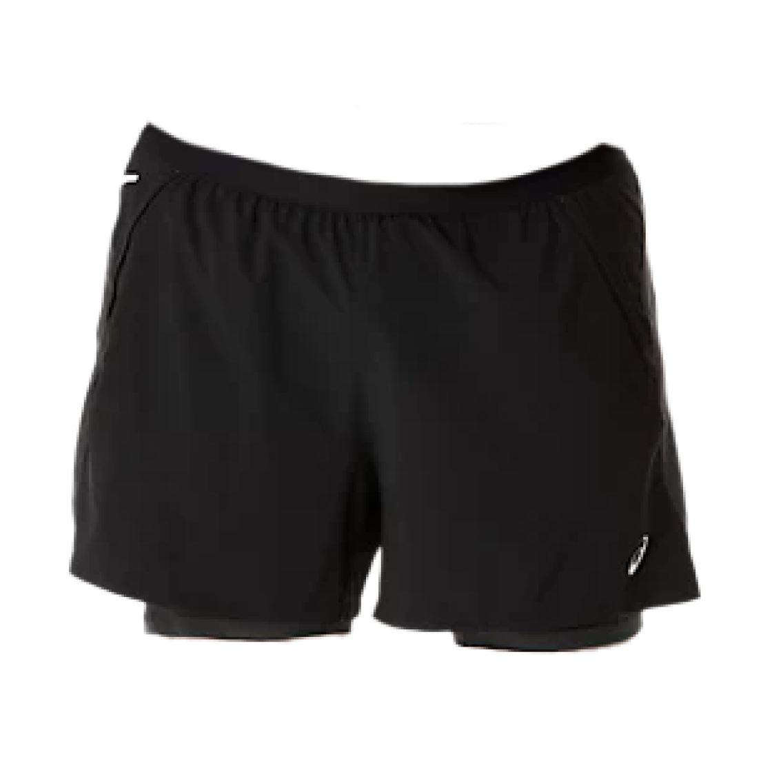아식스 로드 2-N-1 5인치 쇼츠 퍼포먼스 블랙 그레이(Asics Road 2-N-1 5-Inch Shorts Performance Black Grey)