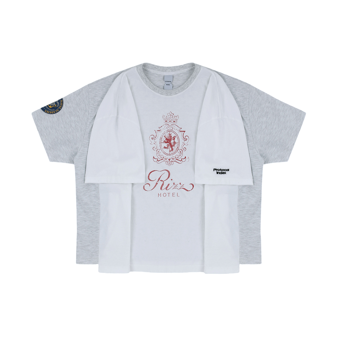 프로토콜 인덱스 포 핸즈 티셔츠 화이트(Protocol Index Four Hands T-Shirt White)
