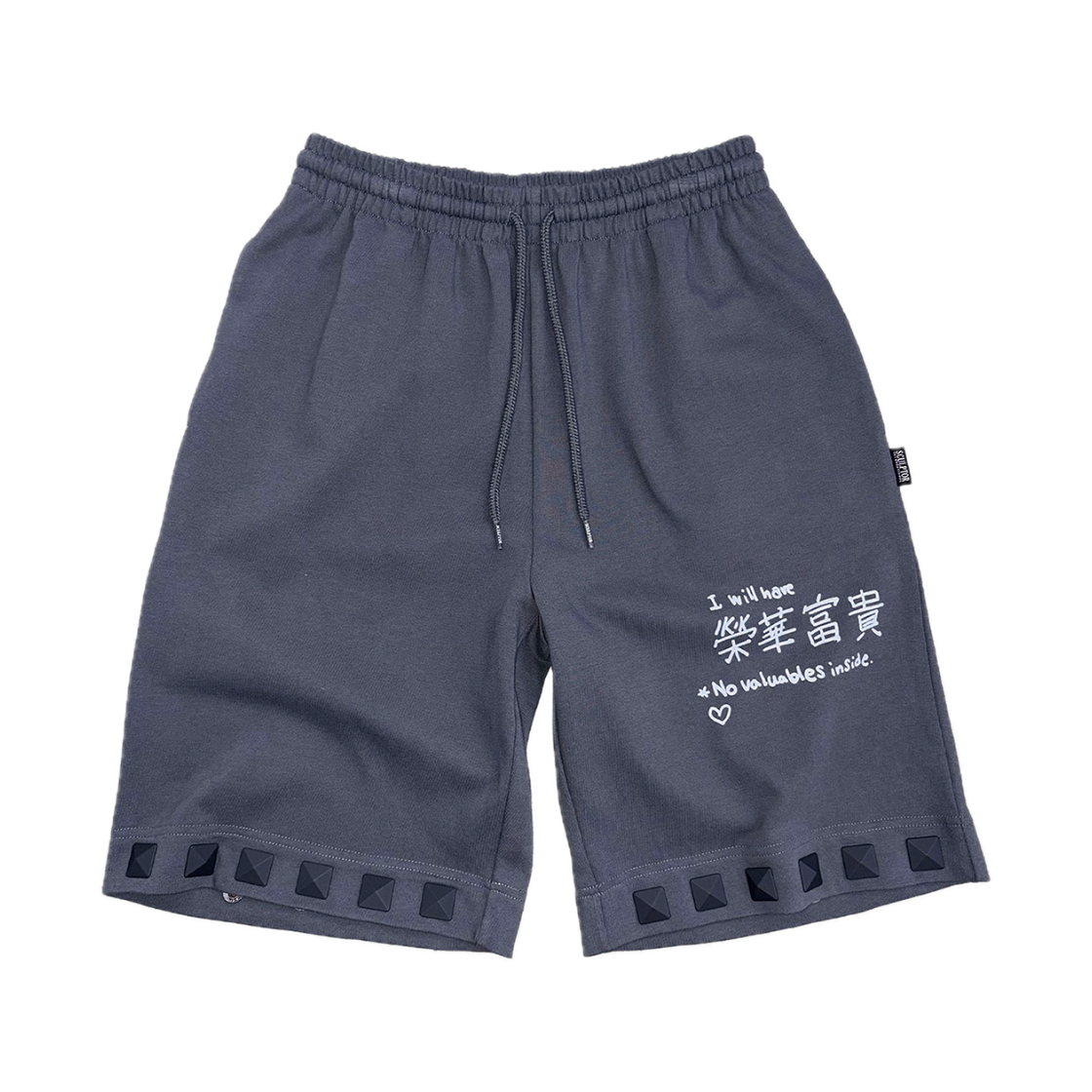 스컬프터 스터디드 버뮤다 팬츠 차콜