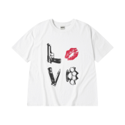 [KREAM 단독] AMOU Danger Love Reglan T-Shirts White