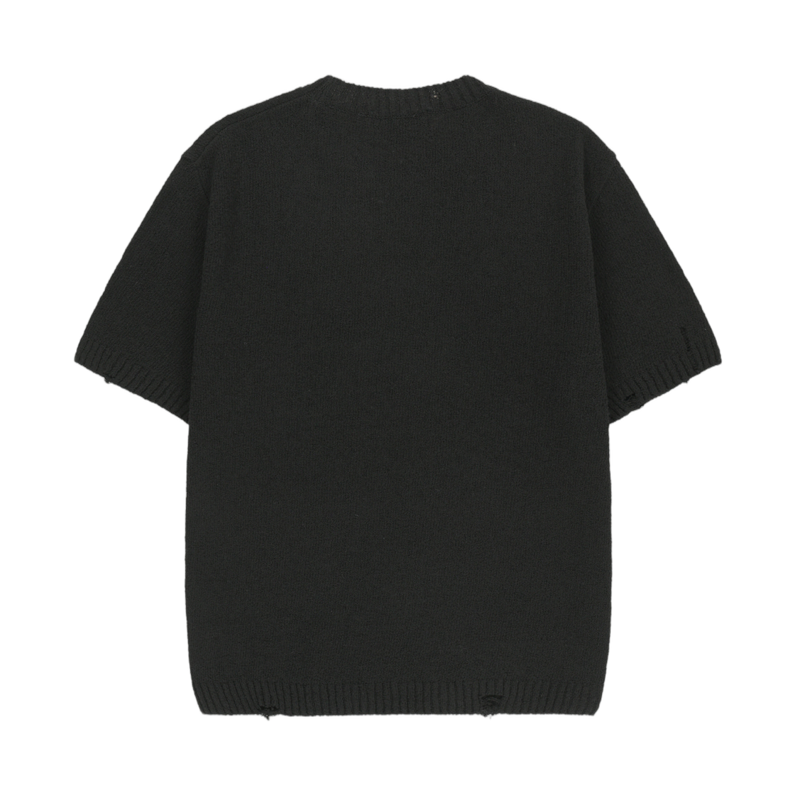 마뗑킴 하프 슬리브 로고 풀오버 블랙(Matin Kim Half Sleeve Logo Pullover In Black) - 2