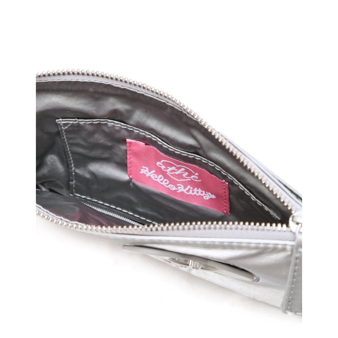 아떼 바네사브루노 액세사리 헬로 키티 x 아떼 터드 실버 르봉 파우치 AAWA6E004SV(Athe Vanessabruno Acc Hello Kitty X Athe Studded Silver Le Bon Pouch  Silver) - 2