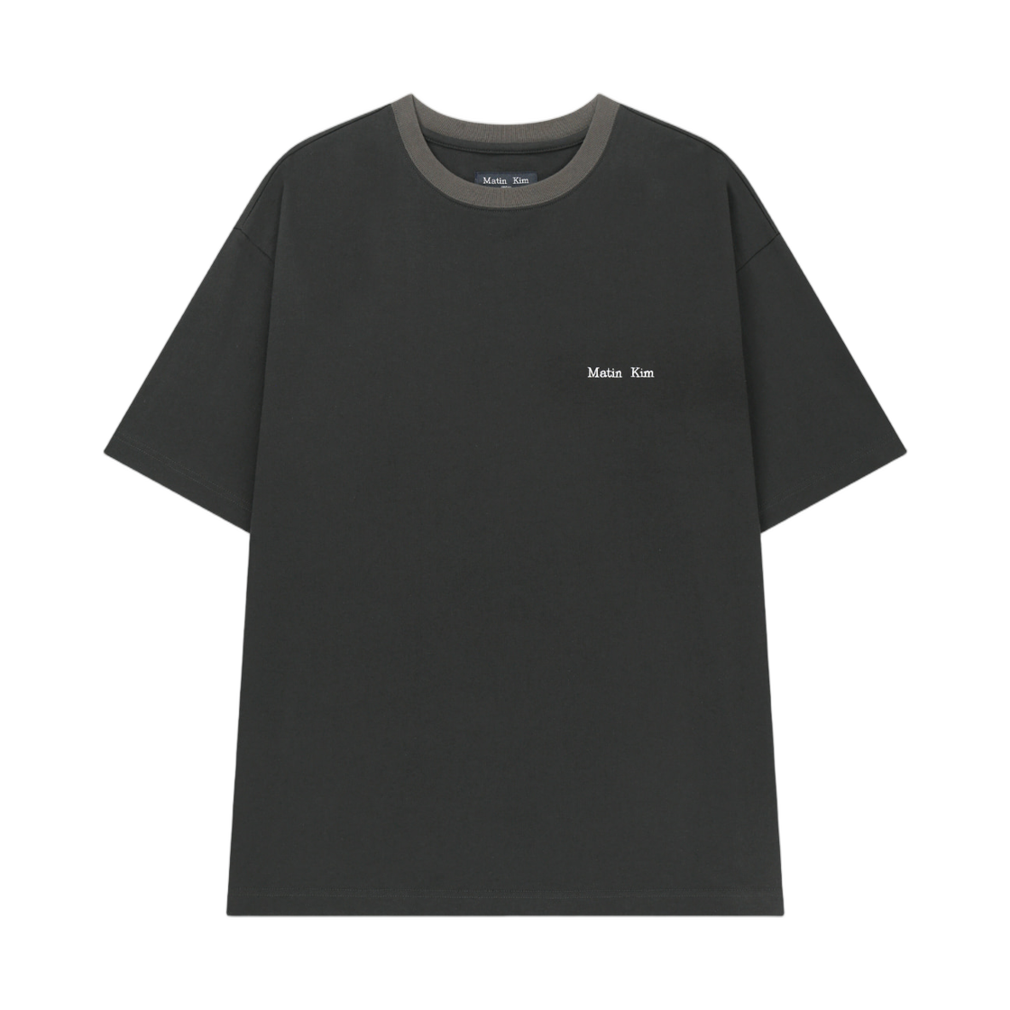 MK2634TS510HBB Matin Kim Tonal Rib Back Logo Top In Black