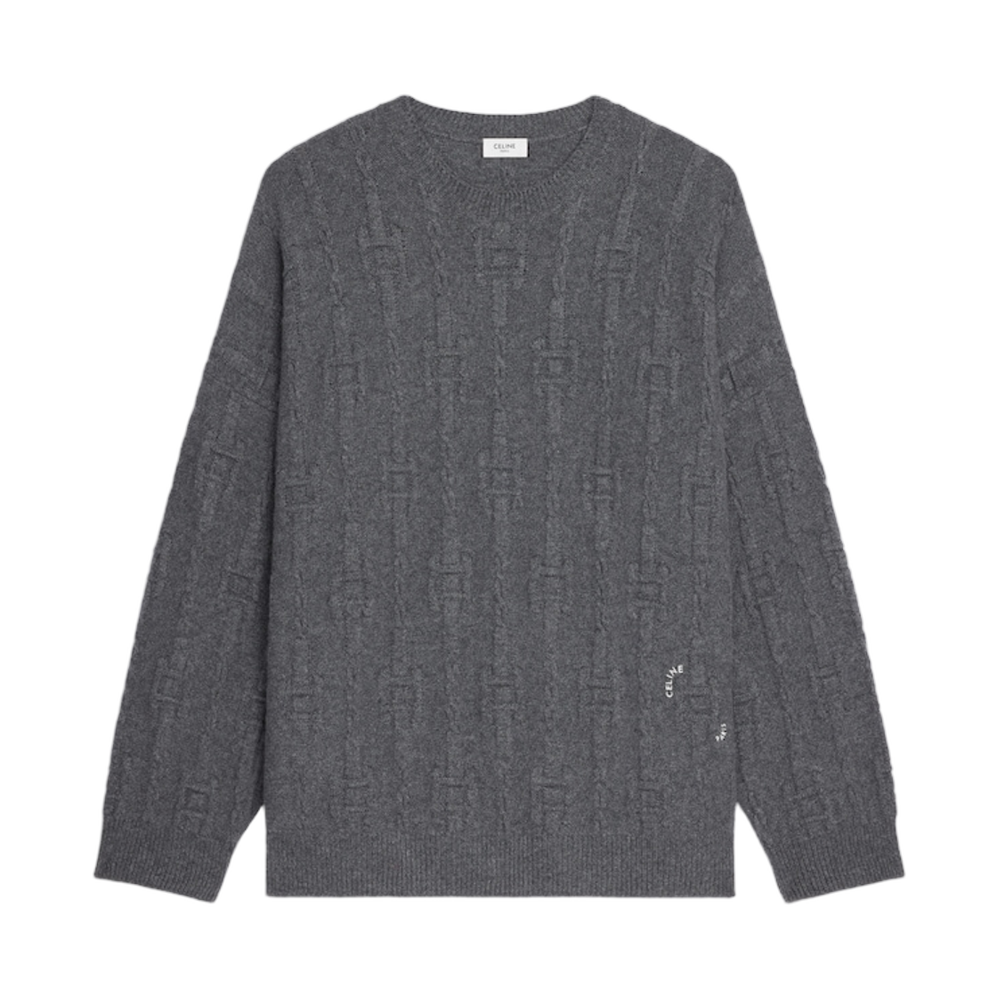 셀린느 크루넥 스웨터 체인 캐시미어 앤트러사이트(Celine Crewneck Sweater in Chains Cashmere Anthracite) - 1