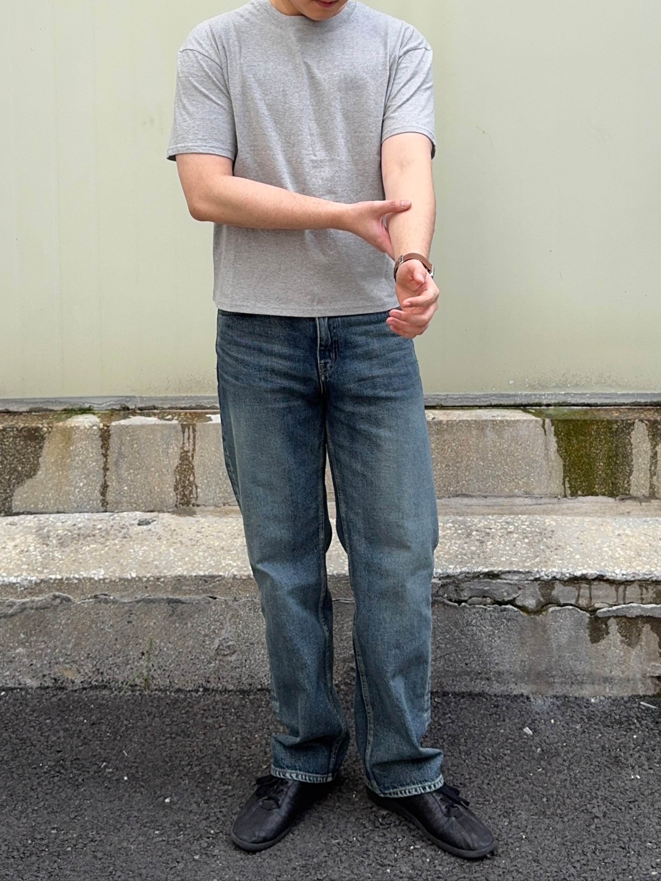 Knitted Cotton Crop T-Shirts Grey, Knitted 2PACK Cotton Crop T-Shirts 3 COLOR 착용 스타일