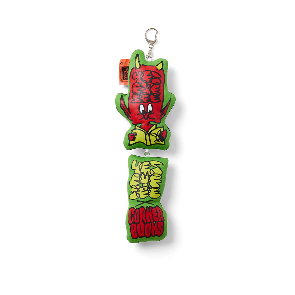 [더블적립] 예스아이씨 코너 트윈 스윙 플러쉬 키체인 그린([더블적립] YESEYESEE Corner Twin Swing Plush Keychain Green)