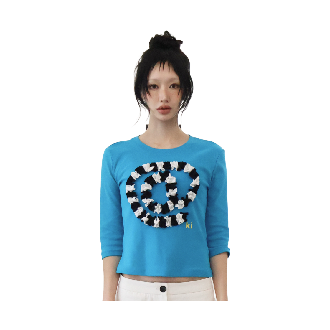 키코지 엣 사인 티셔츠 터쿼이즈(kikozy At sign T-shirt Turquoise) - 2