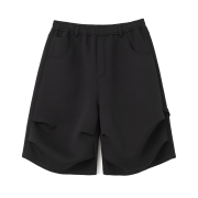 Millo Archive Arch-Drop Sweat Half Pants Black