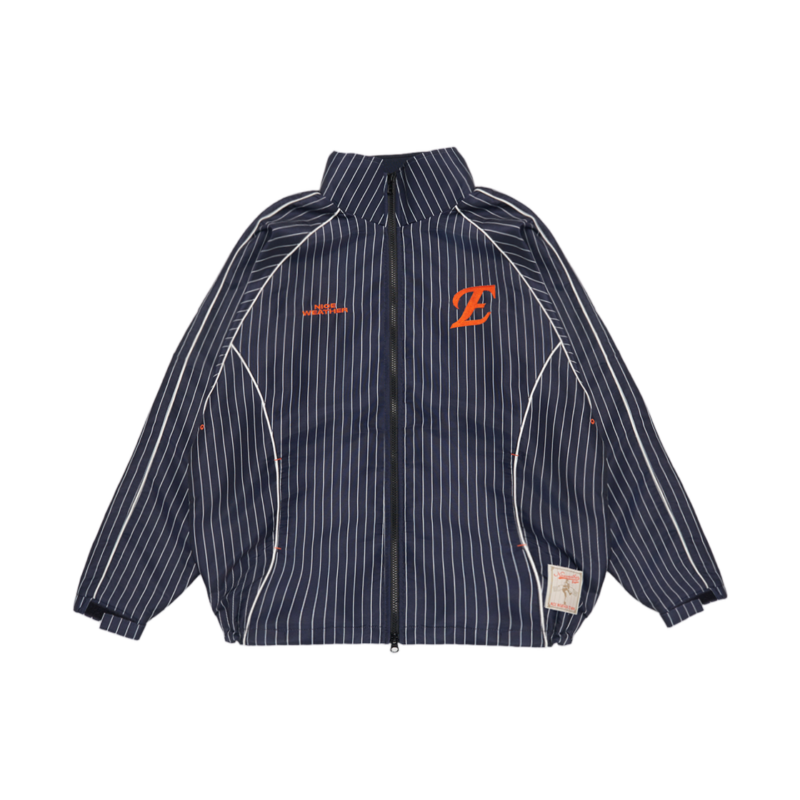 한화 이글스 x 나이스웨더 핀스트라이프 윈드 자켓 다크 네이비(Hanwha Eagles x Nice Weather Pinstripe Wind Jacket Dark Navy)