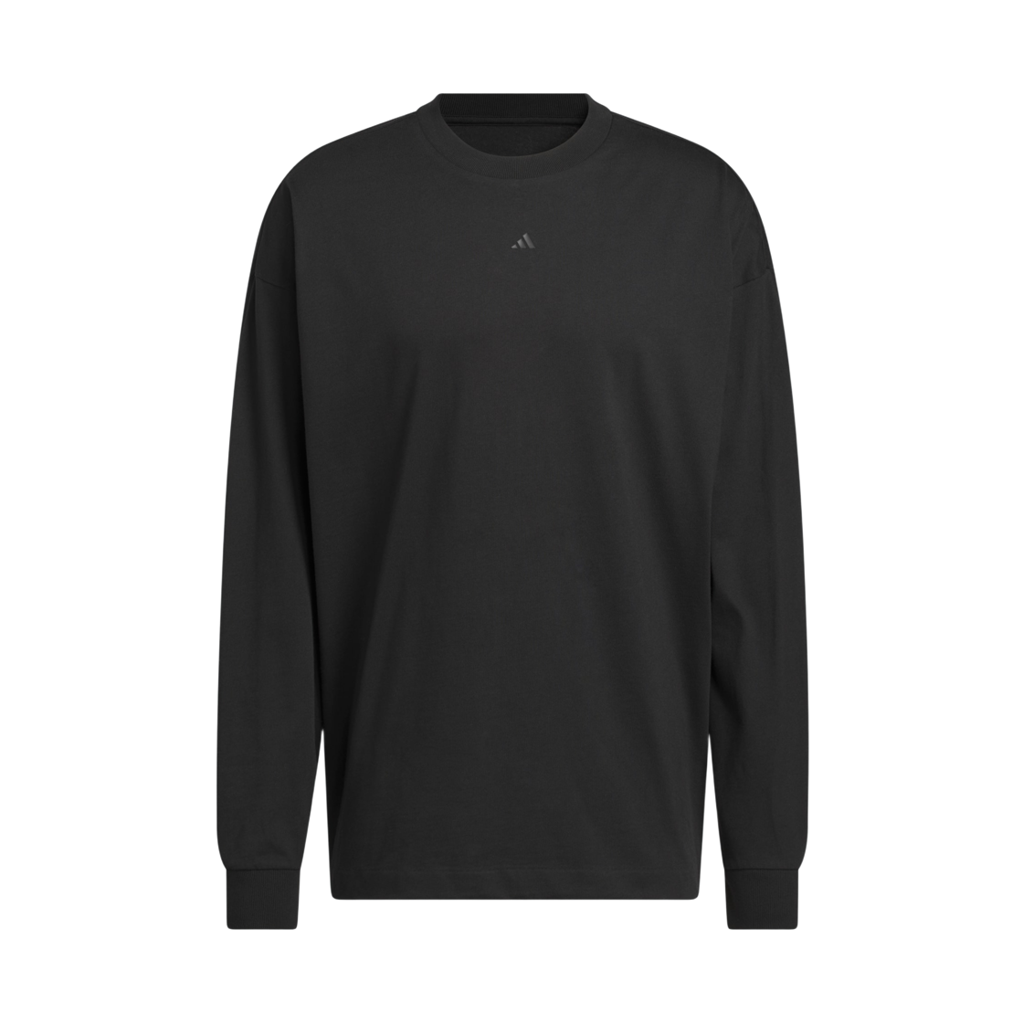 KB7554 Adidas Basketball Long Sleeve T-Shirt Gender Neutral Black Off White - KR Sizing