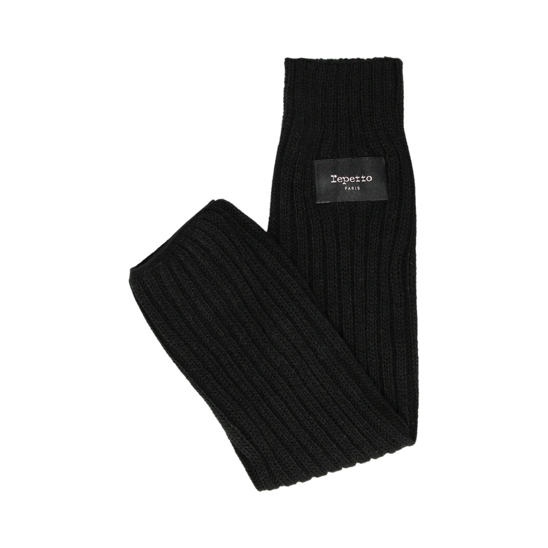 (W) 레페토 로고 레그 워머 블랙((W) Repetto Logo Legwarmers Black) - 1