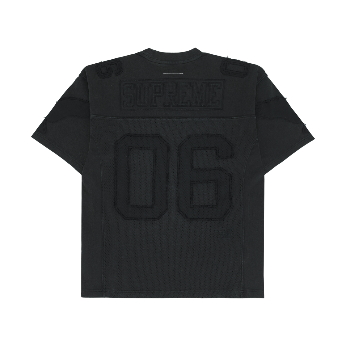 슈프림 x MM6 메종 마르지엘라 코튼 풋볼 저지 블랙 - 26SS(Supreme x MM6 Maison Margiela Cotton Football Jersey Black - 26SS) - 2