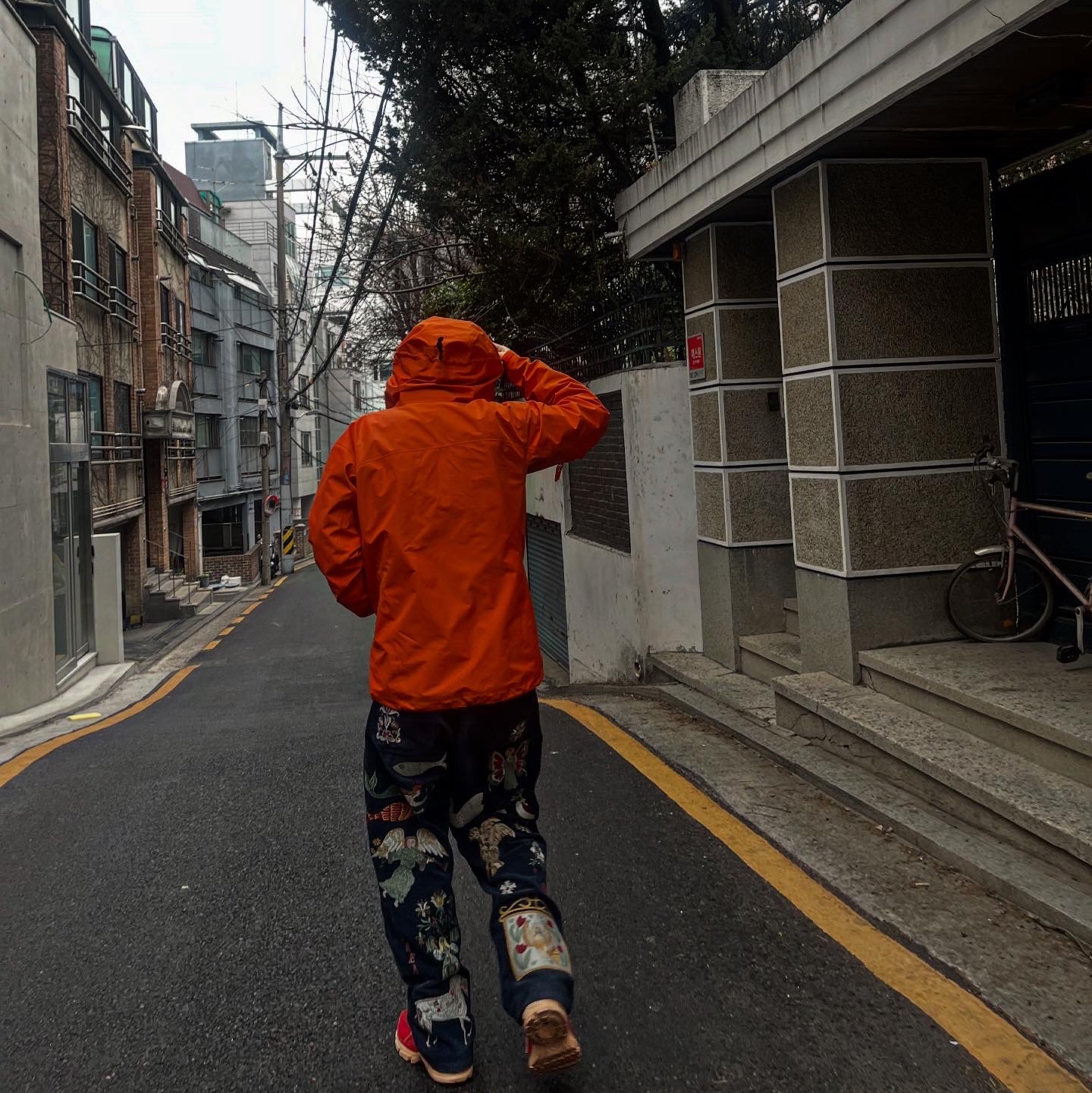 Arc'teryx Beta LT Jacket Phenom, New Balance 509 Deep Red 착용 스타일