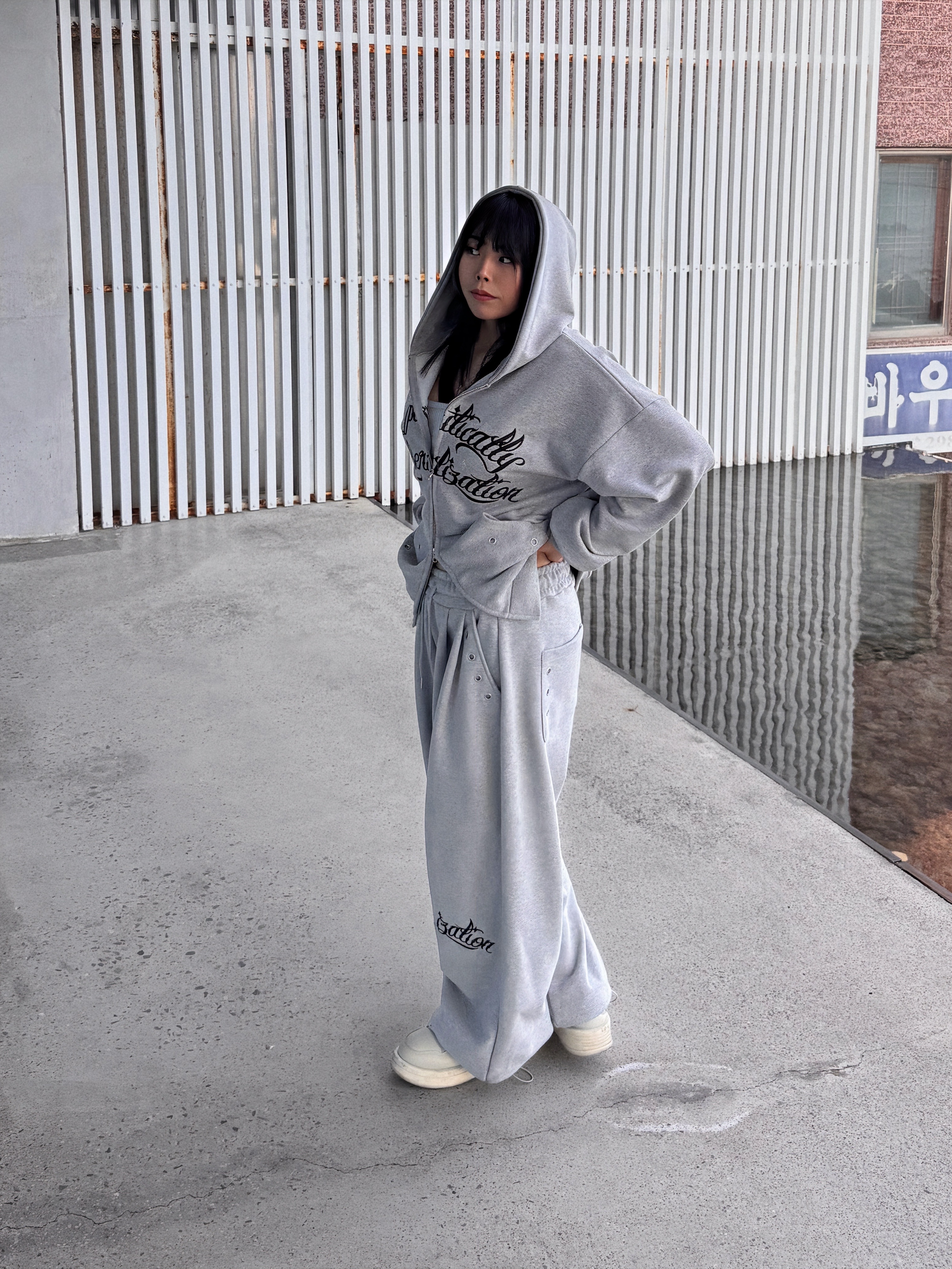 Converse x Drkshdw Turbowpn Ox Pelican 착용 스타일 - 2