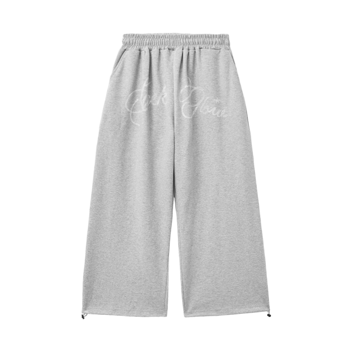슬릭글로우 핫픽스 오버핏 스웨트 팬츠 그레이(SLEEKGLOW Hotfix Oversized Sweatpants Gray) - 1