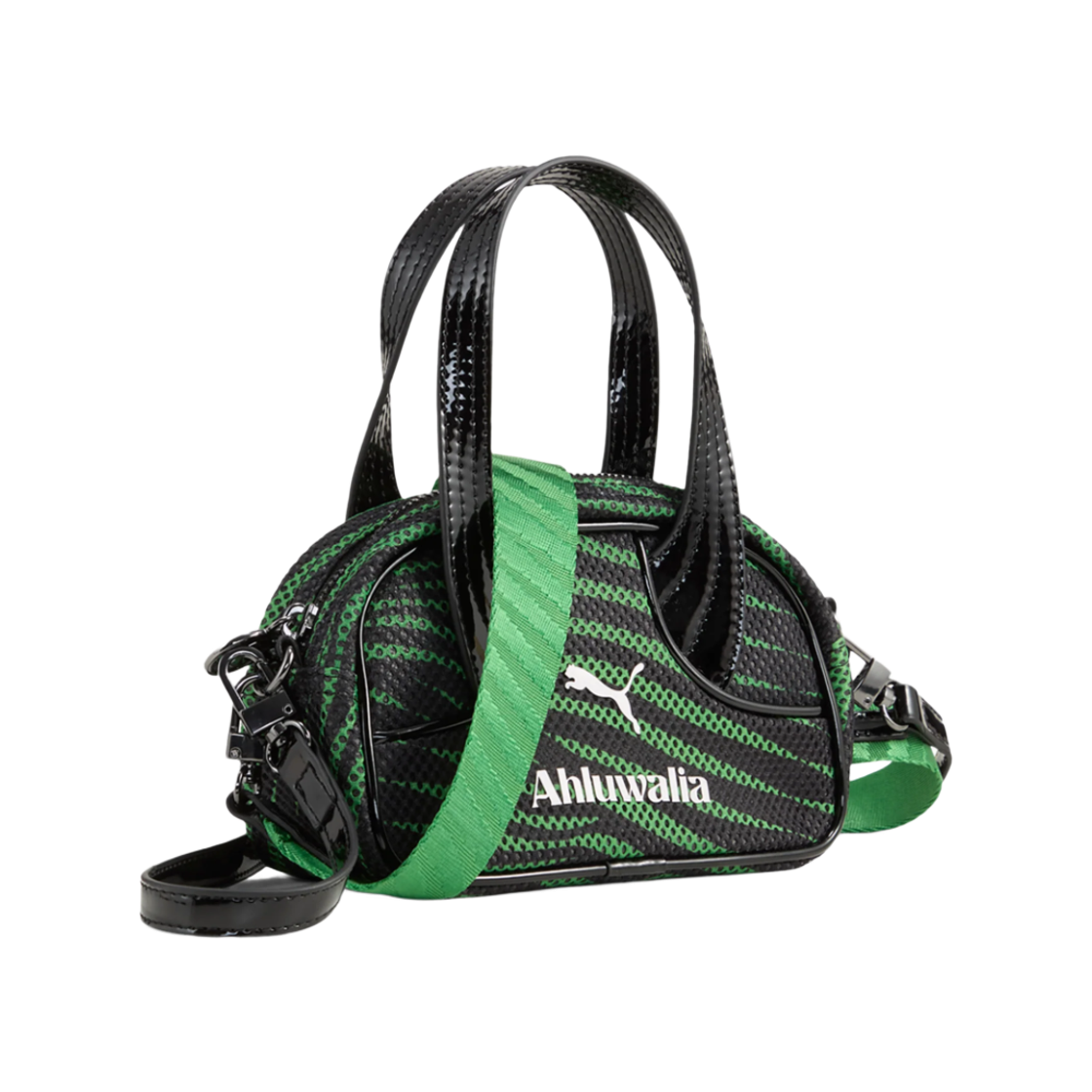 푸마 x 알루왈리아 마이크로 1L 그립 백 푸마 블랙 그린 프루트(Puma x Ahluwalia Micro 1L Grip Bag Puma Black Green Fruit)