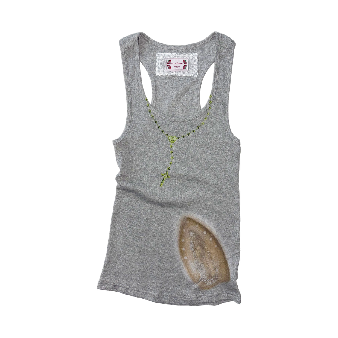 스컬프터 아이언 페일 탱크 탑 멜란지 그레이