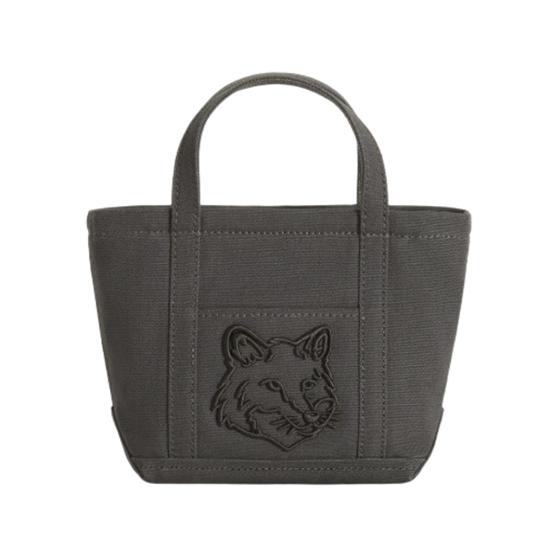 메종 키츠네 폭스 헤드 미니 토트백 벨루가(Maison Kitsune Fox Head Mini Tote Bag Beluga)
