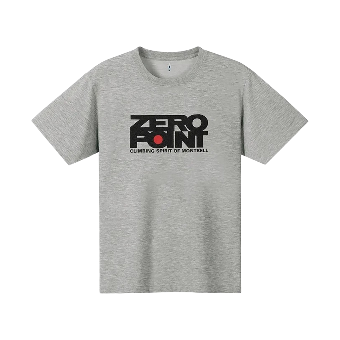 몽벨 위크론 제로 포인트 로고 #0 티셔츠 라이트 그레이(Montbell Wickron Zero Point Logo #0 T-Shirt Light Gray) - 1