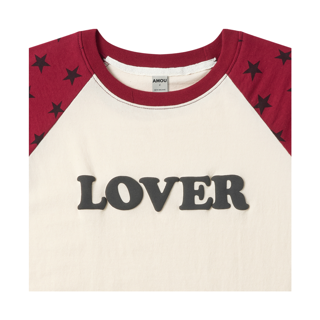 [KREAM 단독] 아모우 러버 레글런 티셔츠 레드([KREAM 단독] AMOU Lover Reglan T-Shirts Red) - 3