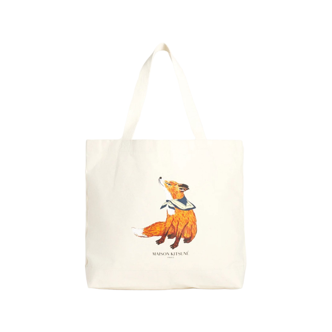 메종 키츠네 드리밍 폭스 토트백 에크루(Maison Kitsune Dreaming Fox Tote Bag Ecru) - 1