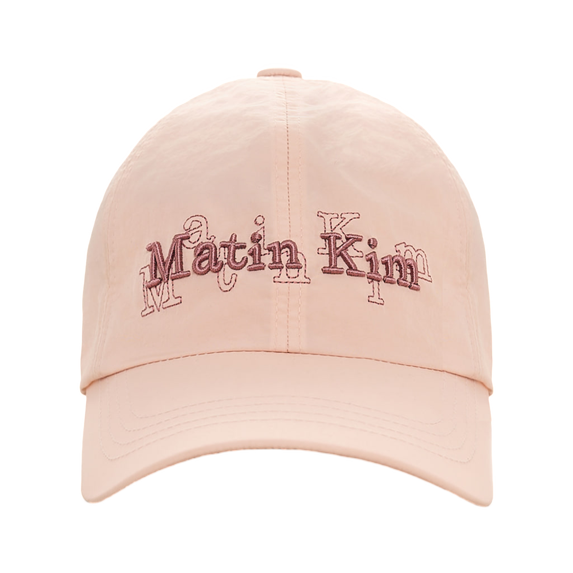 MK2634HT009MPK Matin Kim Overlay Logo Ball Cap In Pink