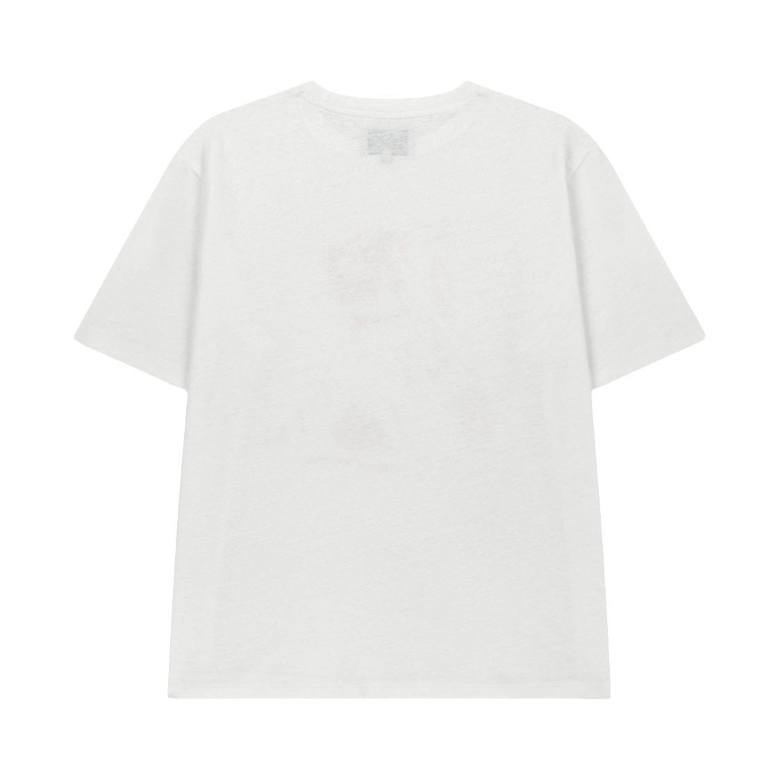 (W) 마뗑킴 포트레이트 그래피티 로고 탑 화이트((W) Matin Kim Portrait Graffiti Logo Top In White) - 2