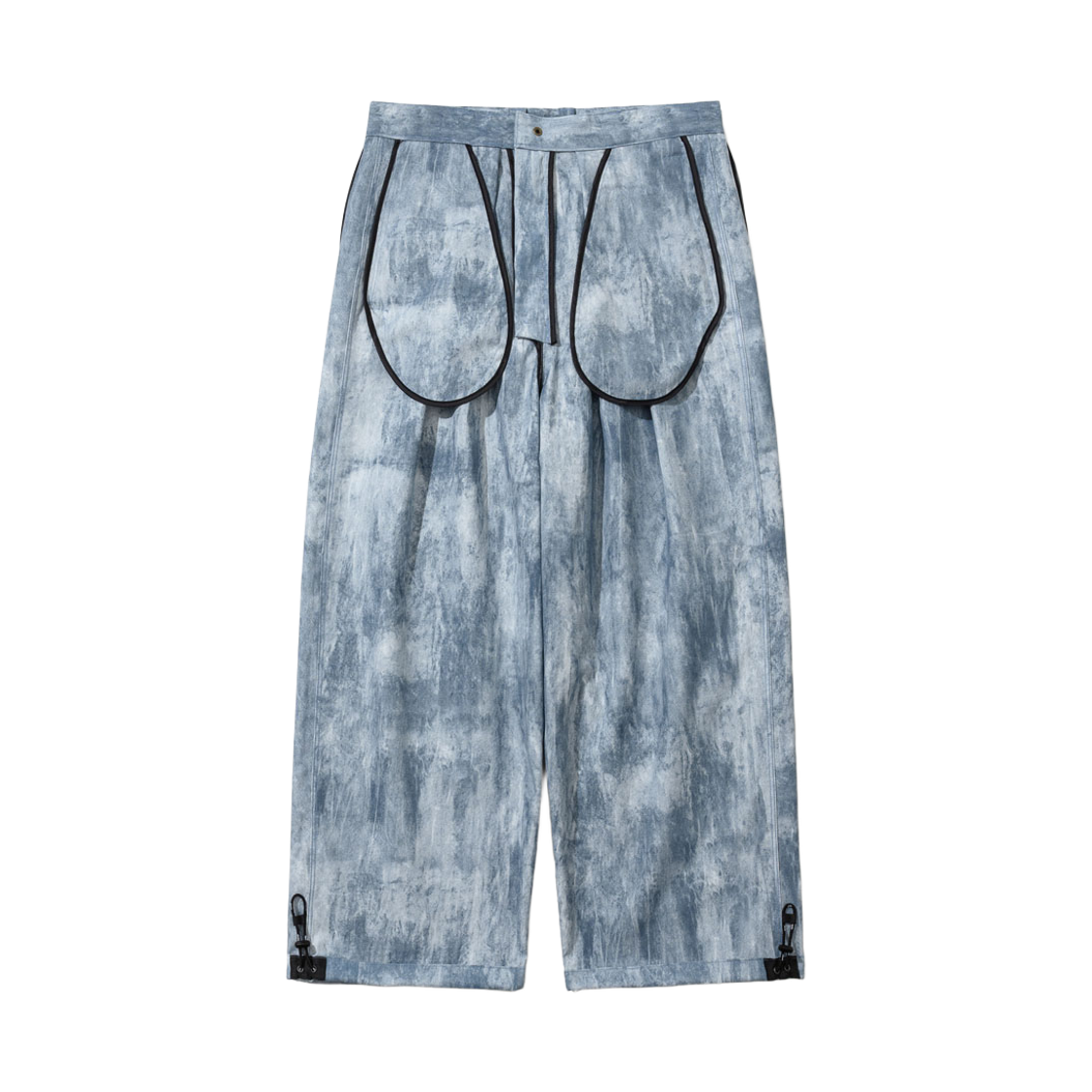 큐마일 511 투 턱 와이드렉 집 플라이 팬츠 블루(qmile® 511 Two Tuck Wide-Leg Zip Fly Pants Blue) - 3