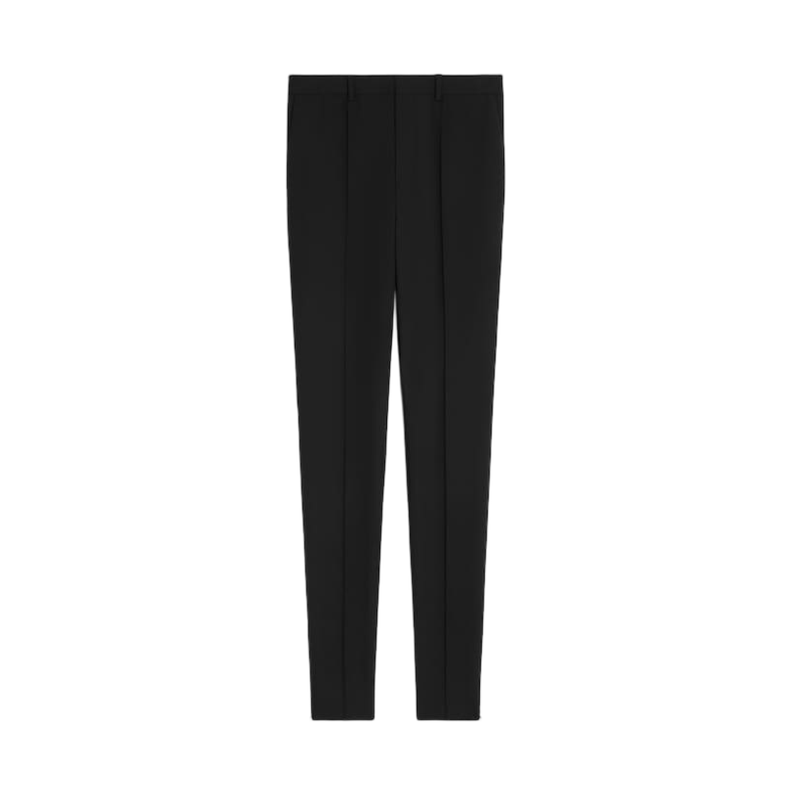 셀린느 슬림 트라우저 스트레치 울 개버딘 블랙(Celine Slim Trousers in Stretch Wool Gabardine Black)