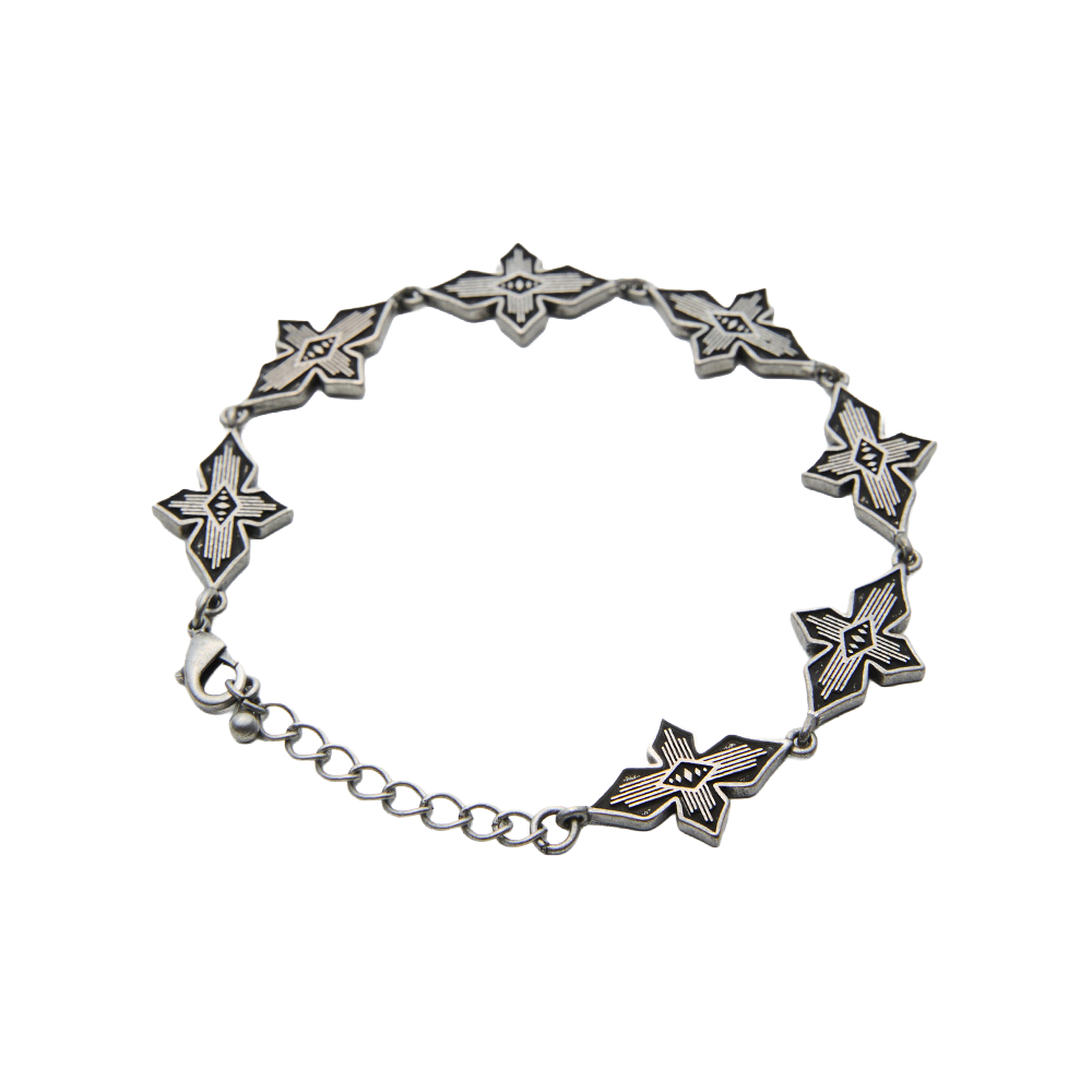 오가프 스타 크로스 브레이슬릿 앤틱실버(OGARP Star Corss Bracelet Antiquesilver)