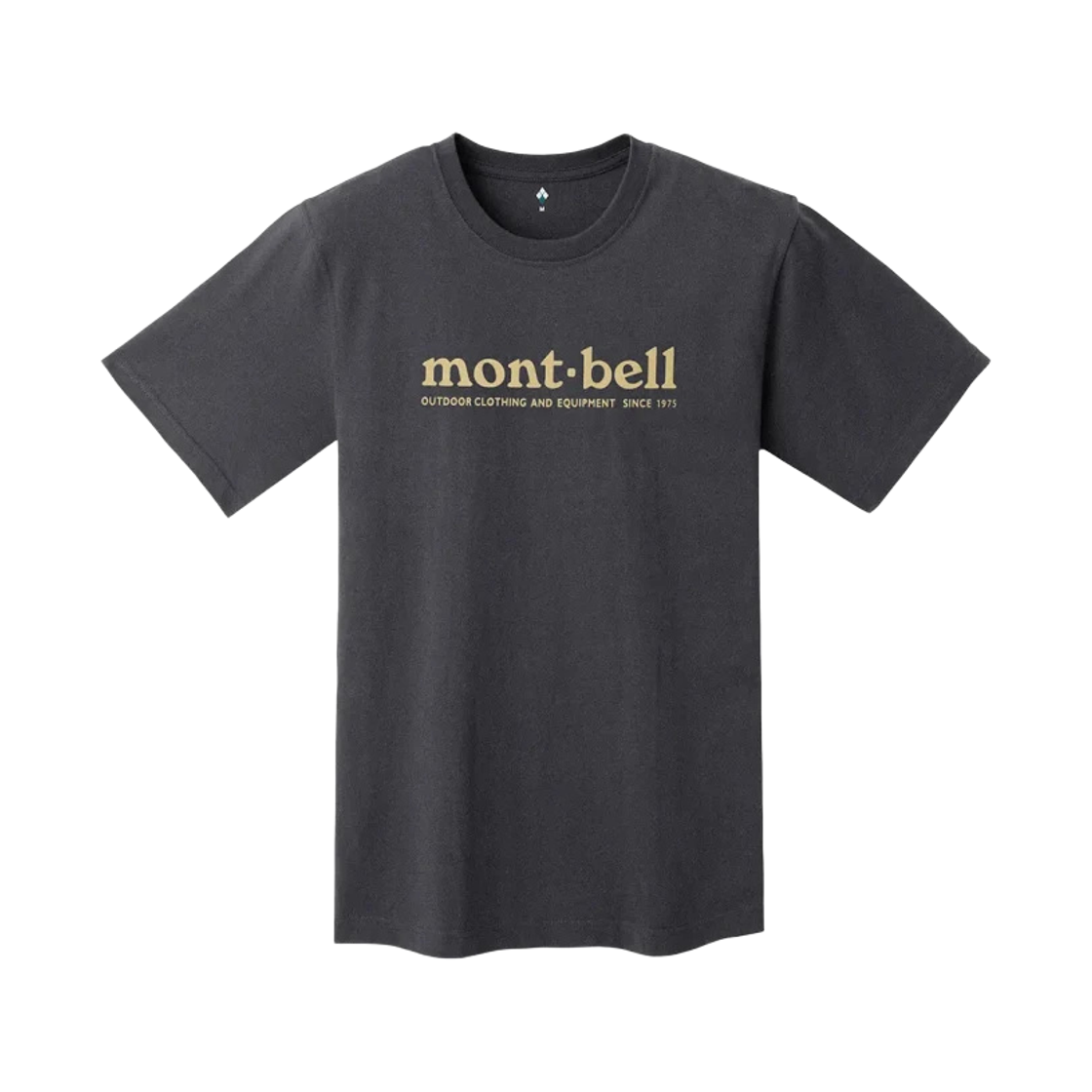2104814 Montbell Pear Skin Cotton T-Shirt Dark Gray