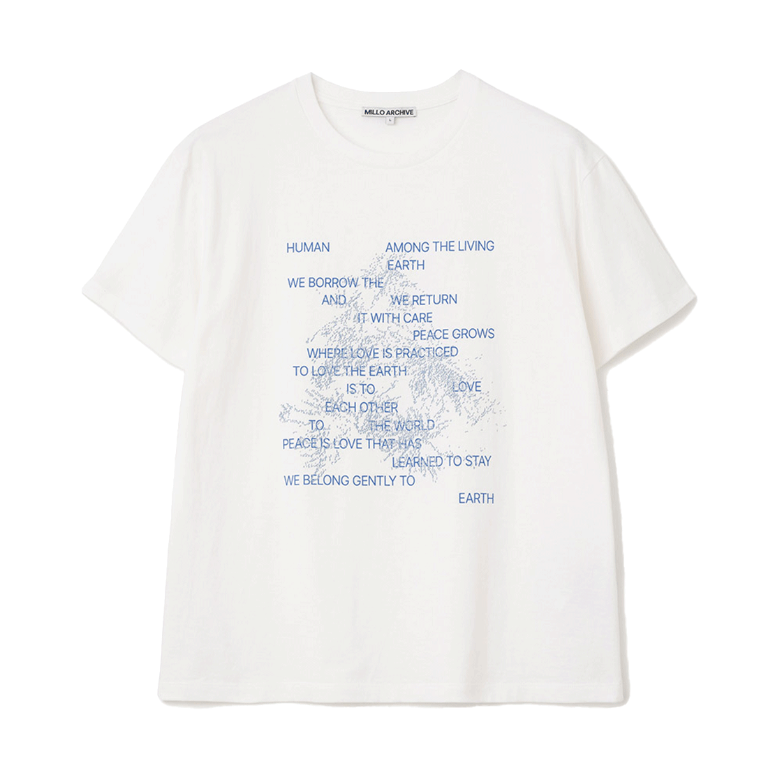 밀로 아카이브 리빙 트레이스 티셔츠 화이트