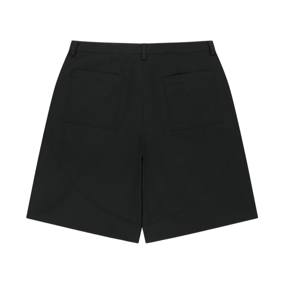 마뗑킴 커브드 심 버뮤다 팬츠 블랙(Matin Kim Curved Seam Bermuda Pants In Black) - 2