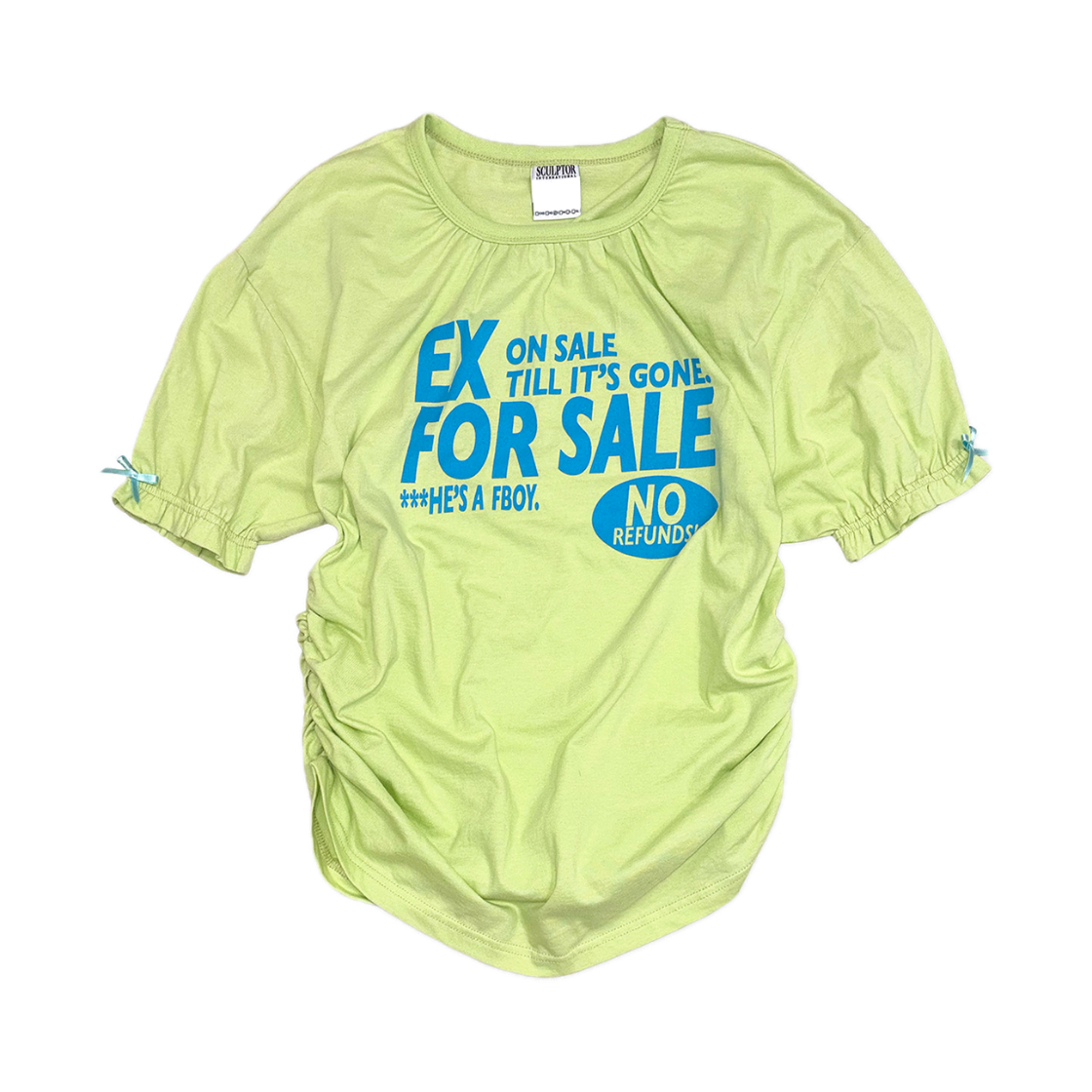 스컬프터 개러지 셔링 티 애시드 그린