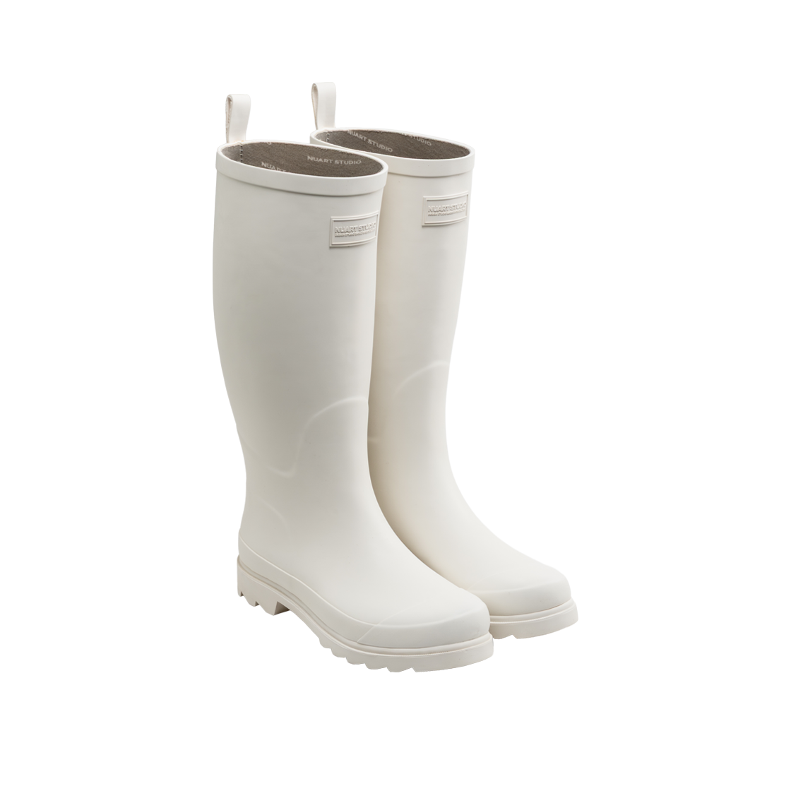 누아트스튜디오 클래식 롱 레인부츠 크림(NUARTSTUDIO Classic Long Rain Boots Cream) - 4