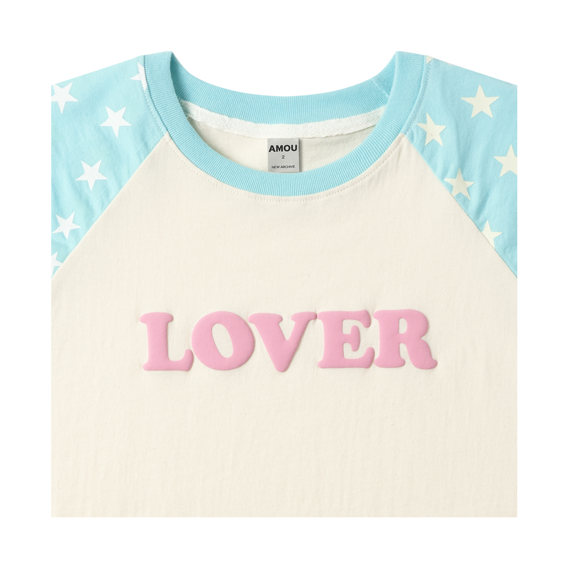 [KREAM 단독] 아모우 러버 레글런 티셔츠 스카이블루([KREAM 단독] AMOU Lover Reglan T-Shirts Sky Blue) - 3