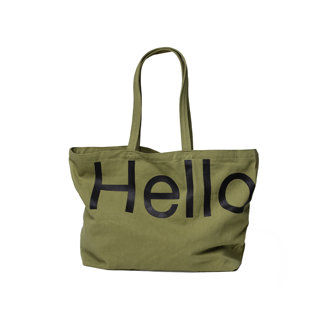 헬로듀드 빅 토트백 카키(Hellodude Big Tote Bag Khaki)