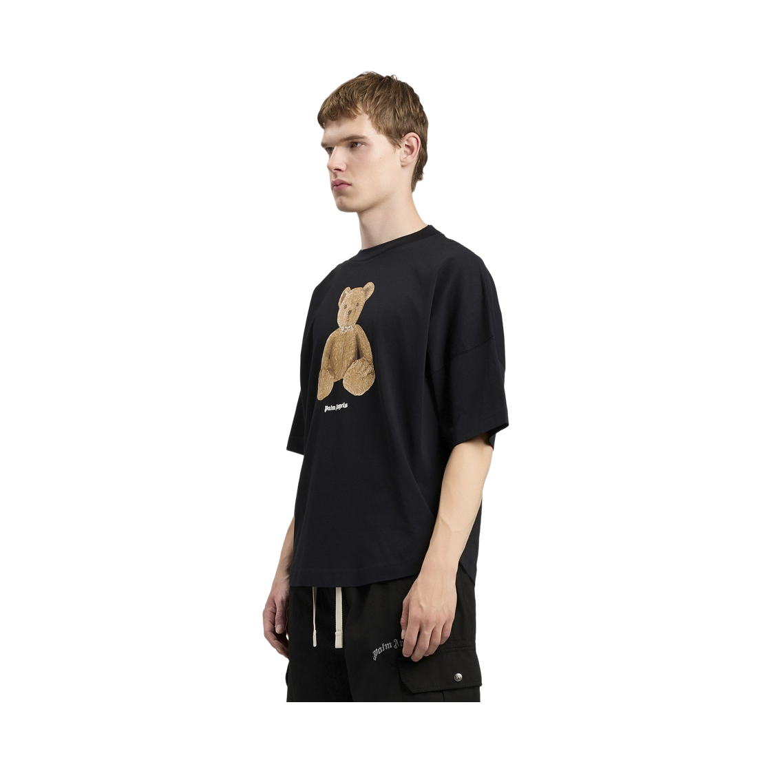 팜엔젤스 베어 오버 티셔츠 - 블랙 브라운(Palm Angels Bear Over Tee - Black Brown) - 3
