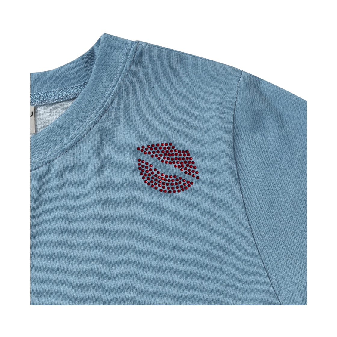 [KREAM 단독] 아모우 키스 마크 가먼트 티셔츠 더스트 블루([KREAM 단독] AMOU Kiss Mark Garment T-Shirts Dust Blue) - 3